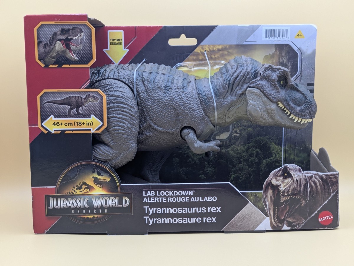 Mattel Jurassic World Rebirth Lab Lockdown Tyrannosaurus Rex JGM16