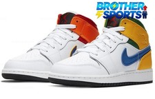 Air Jordan 1 Mid GS 'White Court Purple Teal' 554725-128 Kids
