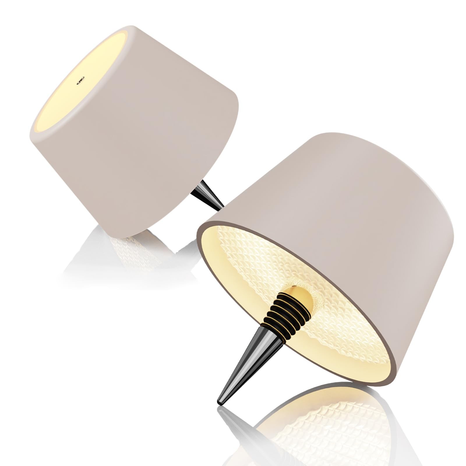 Lampe tactile de bouteille amovible en aluminium minimaliste