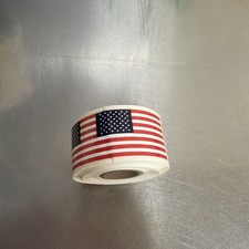 American Flag Stickers USA Flags 500 Patriotic Labels Each Roll Americana Spirit