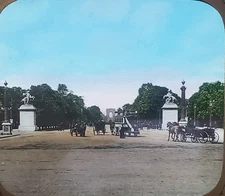 Champs Elyses, Paris, France, Magic Lantern Glass Slide