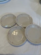 Corelle Corning "English Breakfast" Pattern - Saucers Set of 4- Made In USA 550