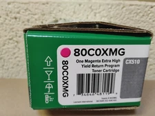 Lexmark CX510  800XMG CX510 Magenta Extra High Yield Toner    New Sealed box