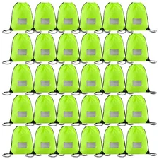 30 Pack Drawstring Bags,Bulk Draw String Backpack, Gym Sports Cinch Bag Sackp...