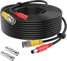  20AWG Cables 100Ft 8MP/4K BNC Cable All-In-One Siamese Video and Power Securit