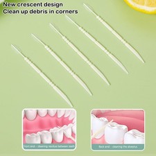60Pcs/Box Fishbone Double-headed Toothpick Dental Oral Care Clean Tool