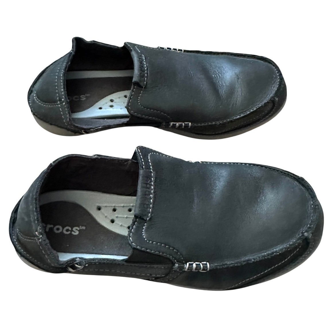 Crocs Men's Slip On Loafer Shoes Black M9 Comfort Casual