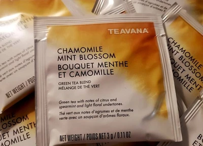 STARBUCKS TEAVANA 10 CHAMOMILE MINT BLOSSOM SACHETS JADE CITRUS & PEACH TEA 2025
