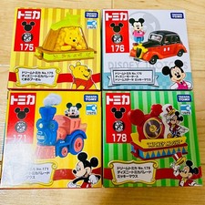 Disney Tomica 4-Piece Set Pooh Bear Cars Parade No Scratches Used