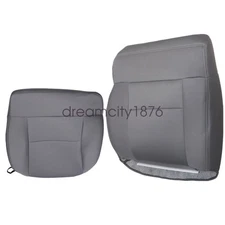 For 04-2008 Ford F150 Lariat Passenger Bottom & Lean Back Cloth Seat Cover Gray