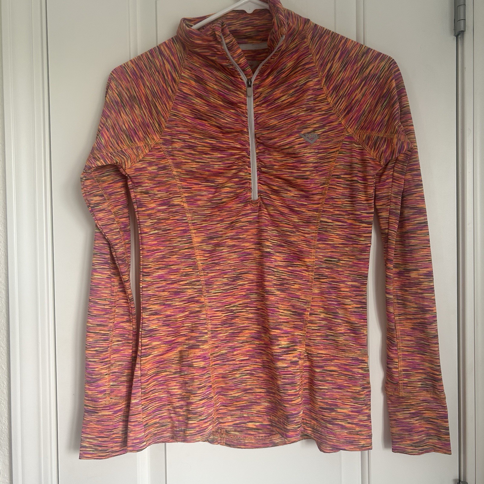 Camicia da corsa Pony donna atletica quarto zip multicolore Taglia S