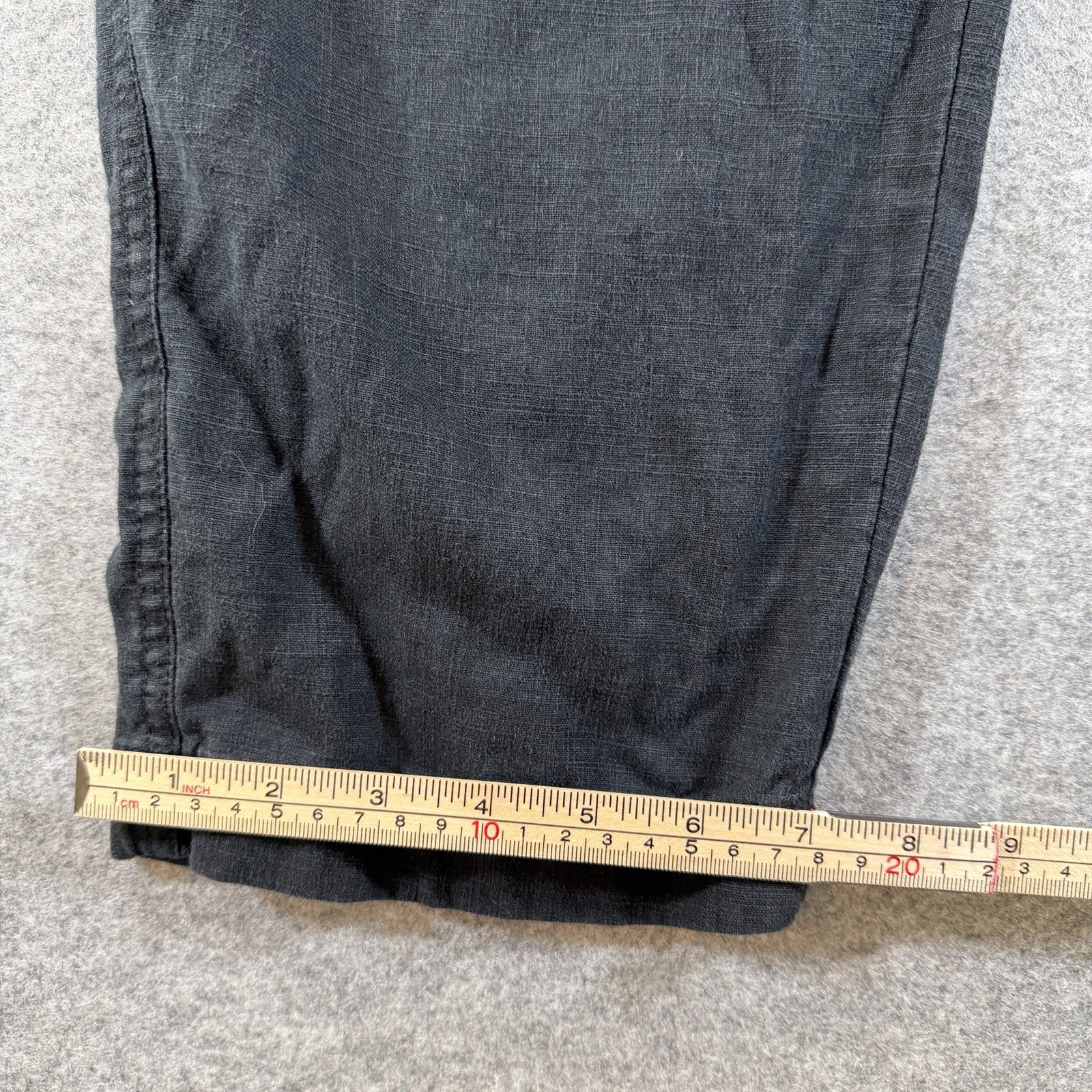 J Crew Linen Blend Pants Womens 6 Black Loose Lounge Beach Coastal Breathable thumbnail 14