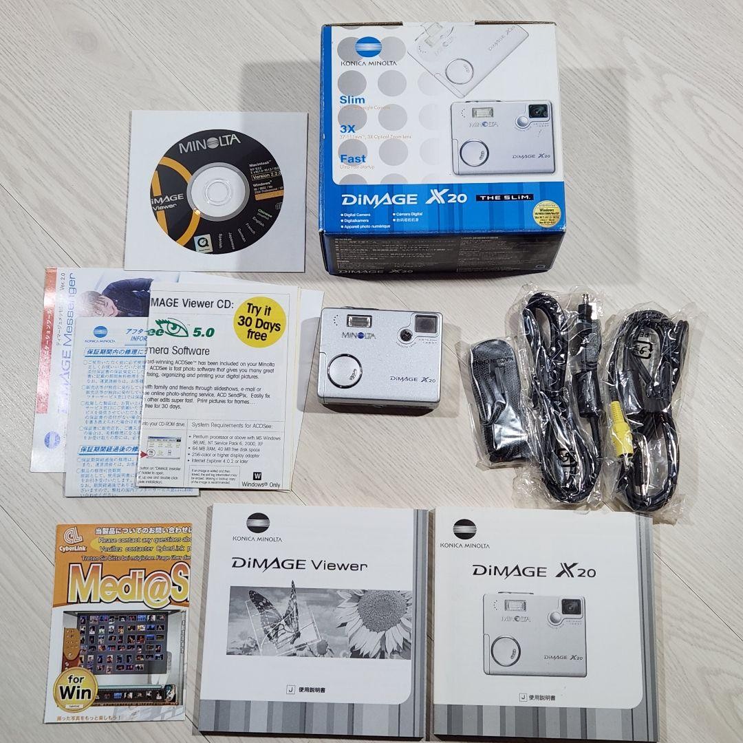 美品 ミノルタ DiMAGE X20 4.8-14.4mm 2.8-3.7 Minolta Dimage X20 Digital Camera used, works OK | eBay
