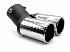 Auspuffblende Doppelrohr Endrohr in Sportauspuff Optik für Ford Focus ab 2010