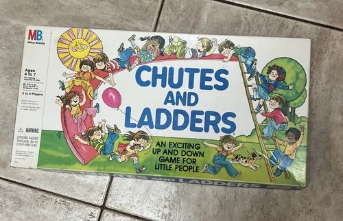 Vintage 1978 Chutes and Ladders Board Game Milton Bradley 100% Complete