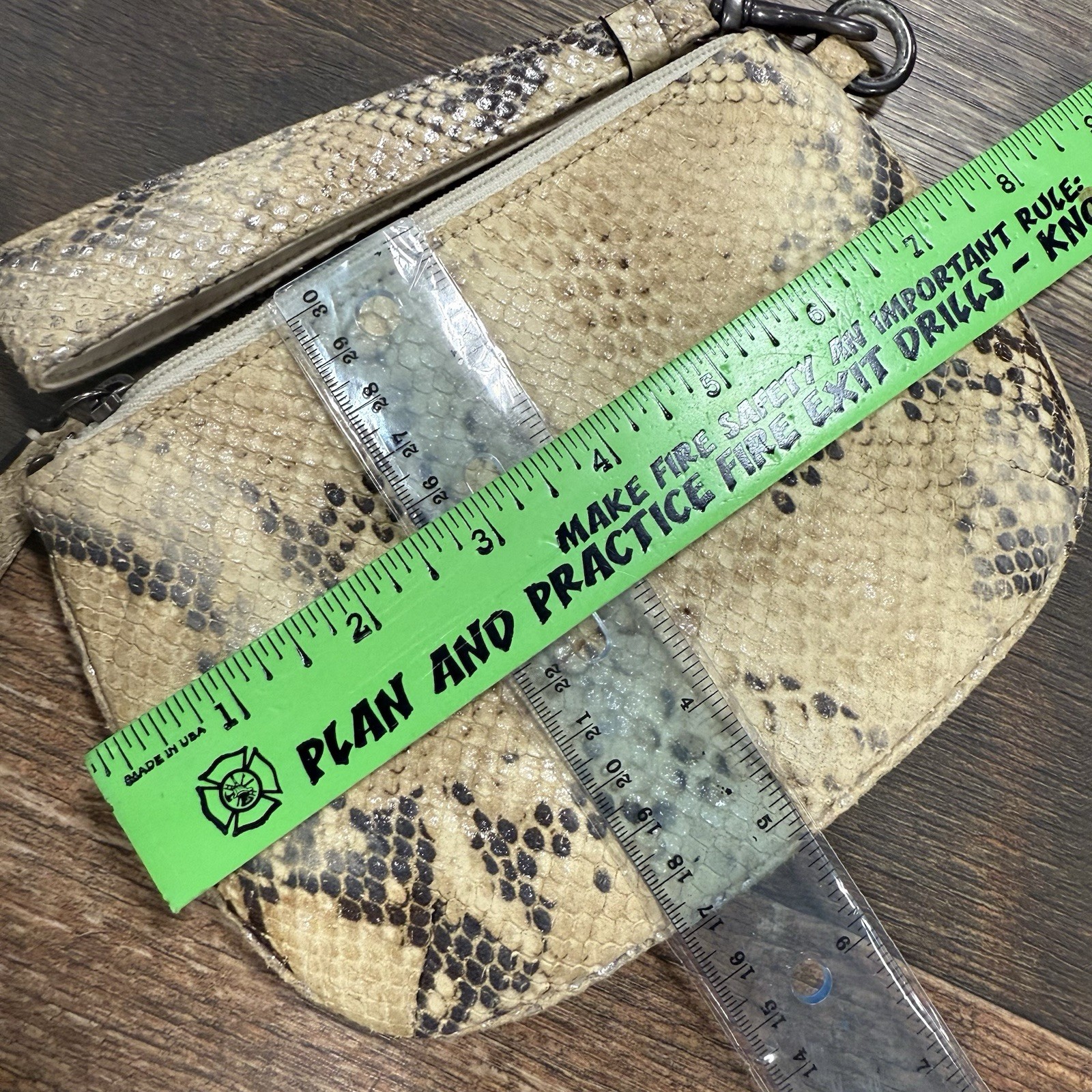 COACH Python Embossed Snakeskin Medium Wristlet C… - image 5