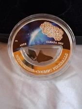 2012 Fiji Abee Meteorite - Cosmic Fireballs .999 Silver Coin with Tektites