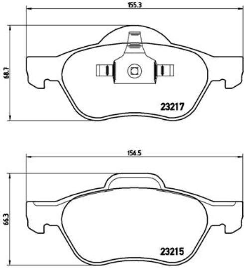 Plaquettes de frein Brembo P 68 048 stoppez les sifflements et les distances de freinage longues