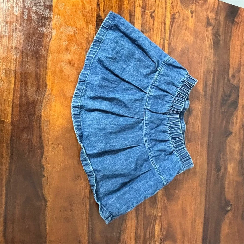 Abercrombie Kids Girls' Flare Denim Skirt Blue Size 10-12 Casual - Image 2 of 4