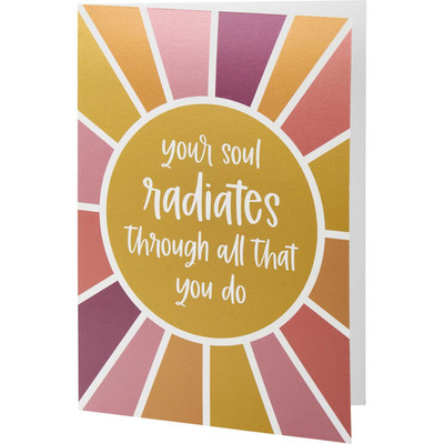 Primitives by Kathy Soul Radiates Greeting Card