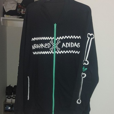 Adidas Skateboarding x Krooked Reversible Track Jacket XL 