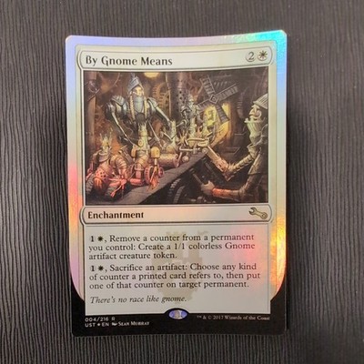 By Gnome Means FOIL LP Unstable UST Rare #004 English MTG FREE SHIPPING 