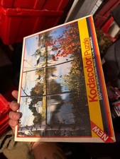 Kodacolor Autumn Fall Foliage Puzzle 500 Pc 13x19 Vintage Sealed Church Lake