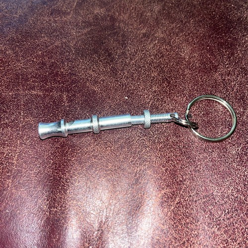 Dog Whistle Puppy Training High Pitch Sound Adjustable Key Chain - Picture 2 of 2