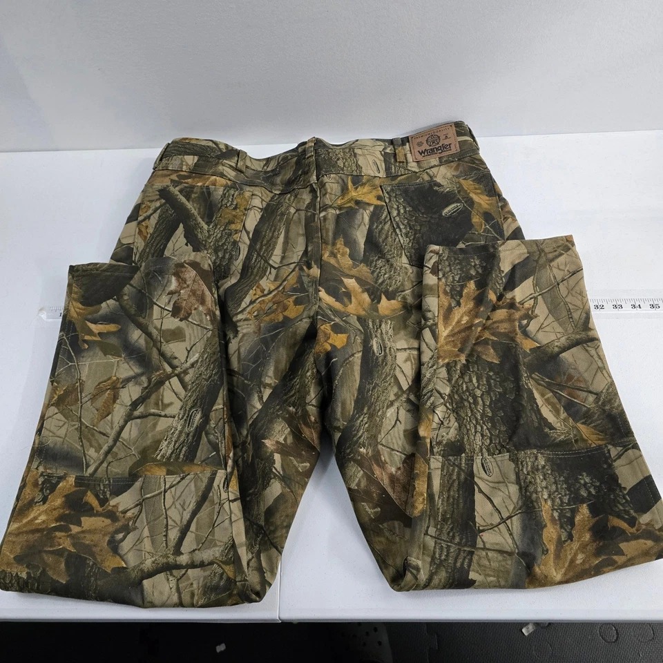 Wrangler Real Tree Camouflage Pants Men's 44x32 Cotton Hunting Outdoor - Image 2 of 4