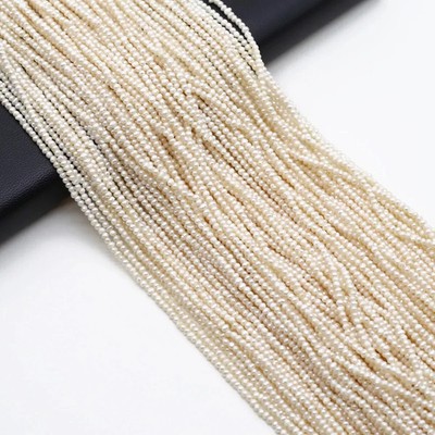 Natural Freshwater Pearls Beaded Irregular Round Loose Spacer Beads for Diy