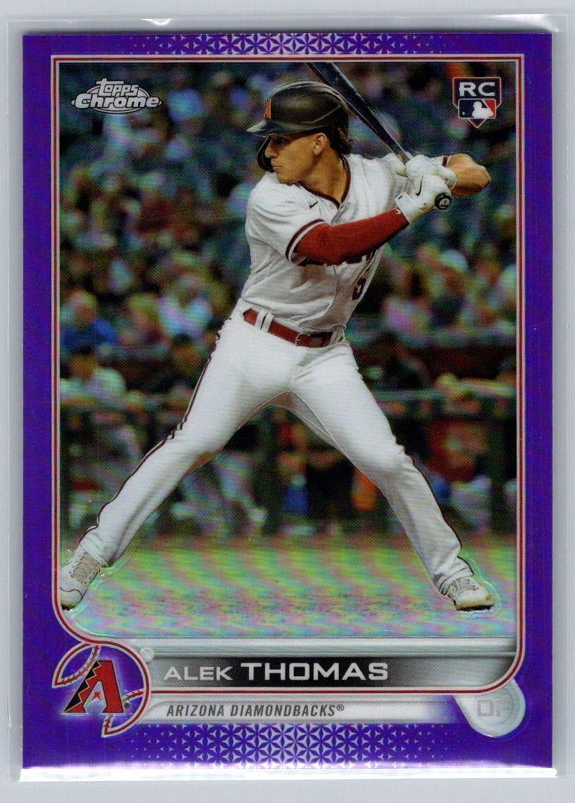 2022 Topps Chrome Update #USC12 Alek Thomas Purple Refractor