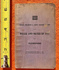 1916 Chicago Burlington & Quincy Railroad Rules CB&Q Railway Telegrapher Booklet — photo 1