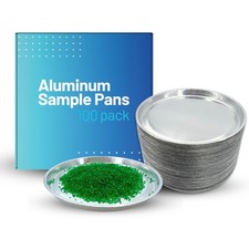 Aluminum Sample Pans for Moisture Analyzer 50 Pack 90mm Round Lab Trays, Dispo