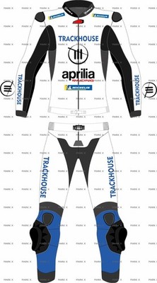Aprilia Motorcycle Racing Leather Biker Suit Men's Motorbike Riding Sports Armor