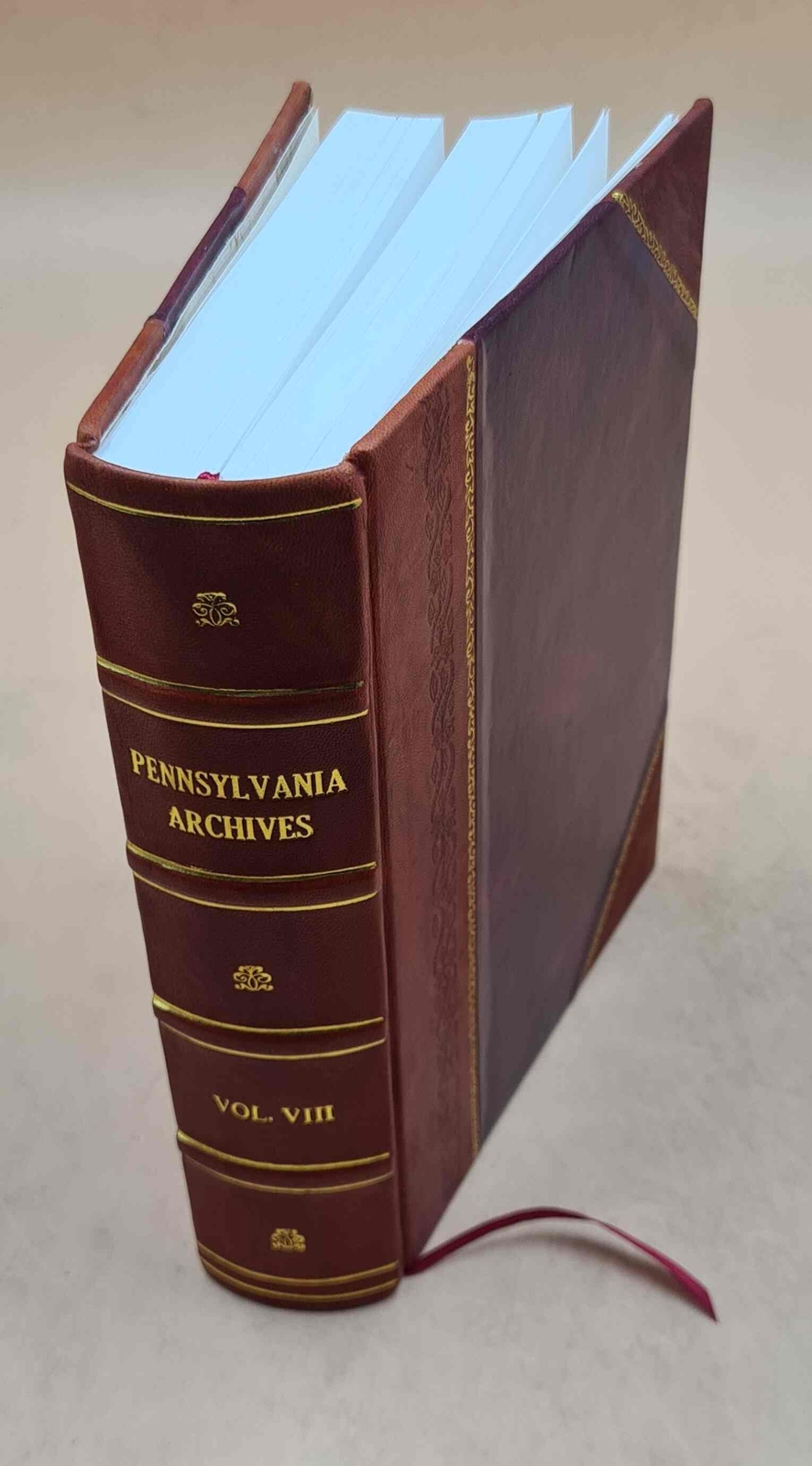 Pennsylvania Archives 5th Series Vol 8 1774-1790 Leather Bound 1906 Edition