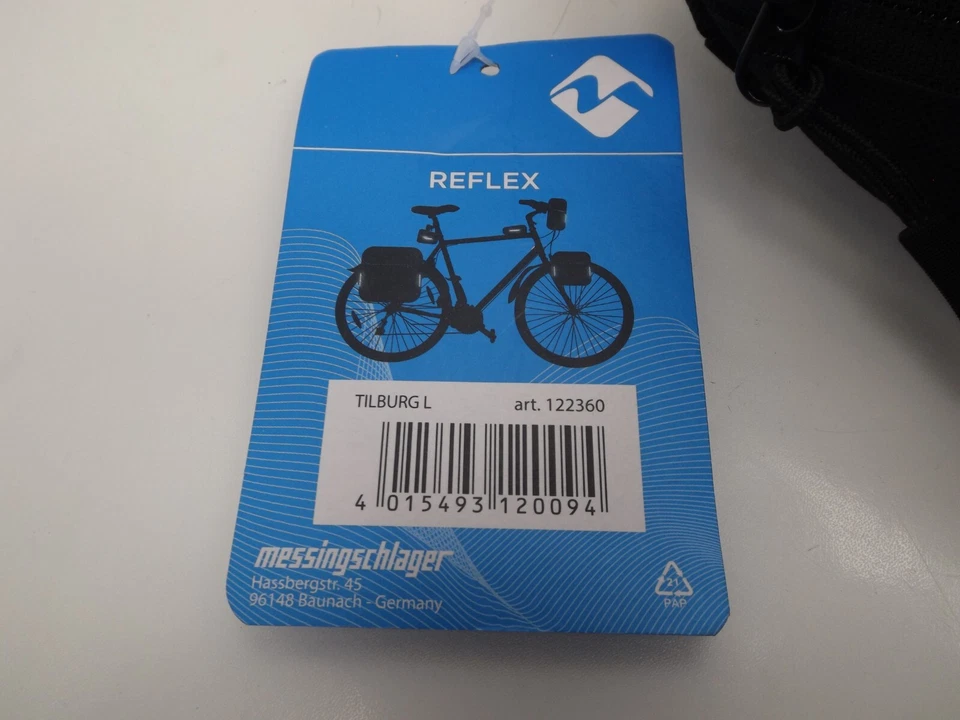 Bolsa de sillín de liberación rápida M-Wave Tilburg negra/blanca Foto 3 de 4