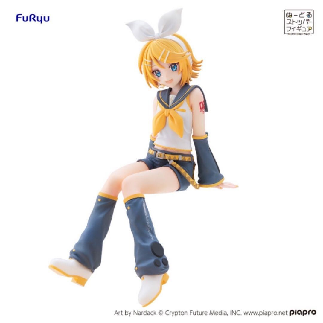 FuRyu kuji Hatsune Miku Kagamine Rin Len Noodle Stopper Figure