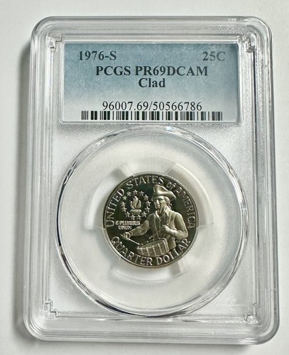 1776-1976 Bicentennial Quarter Washington PCGS PR 69 Deep Cameo Uncirculated 25c - Picture 11 of 12