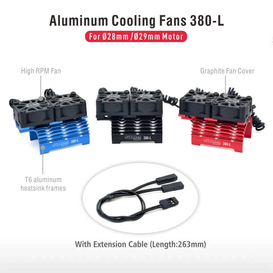 Радиатор вентилятора охлаждения радиоуправляемого двигателя BEYOND для радиоуправляемого автомобиля 1/8 1/10 380 540 40 56 моторов - Изображение 3 из 4