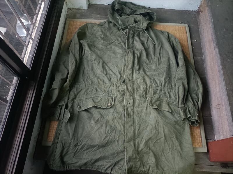 Vintage 60's French Military Cotton Parka Paris 1965 Field Jacket