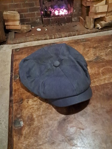 Failsworth Hats Alfie Irish Linen Cap - Blue- 55cm - Picture 9 of 10