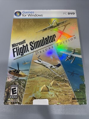 Microsoft Flight Simulator X Deluxe Edition For PC Windows Game (2 Disc's)