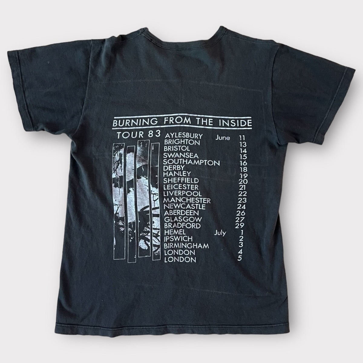 80’s- Bauhaus 半袖Tシャツ ユーロボディ 1983 Bauhaus UK Euro Tour Vintage Band New Wave Tee Shirt 80s