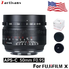 7artisans 50mm F0.95 APS-C MF Large Aperture Lens for Fujifilm Fuji FX X-mount