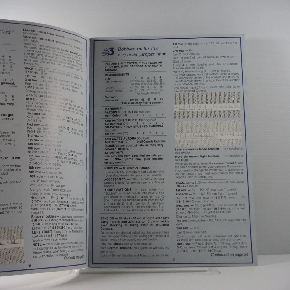 Handknits for Little People By Patons VGC 769 Vintage Knitting Patterns book - Image 4 of 4