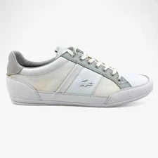 Lacoste Chaymon PRM US SPM White Light Gray Mens Casual Sneaker