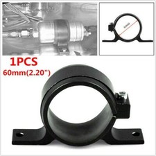 60mm Car External Fuel Pump Filter Bracket Mounting Clamp Cradle Holder Black