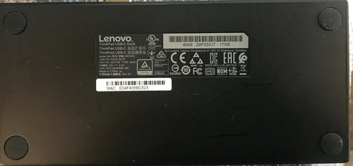 Lenovo ThinkPad USB-C Dock DK1633 03X7194 40A9 90W AC USB-C Cable FW Updated - Picture 4 of 6