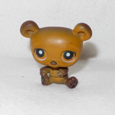 Littlest Pet Shop LPS #3036 – Bébé Panda Rose, Blanc, Violet, Bleu, Yeux Verts, Occasion Hasbro