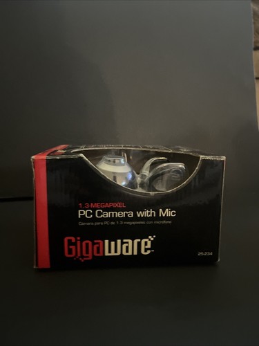 Gigaware PC Camera + Mic-25-234-1.3 Megapixel-Windows-USB Conncet-New in Box - Picture 5 of 6